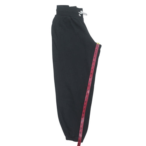 Puma Womens Black Small Jogger Sweatpants Elastic Waist Casual