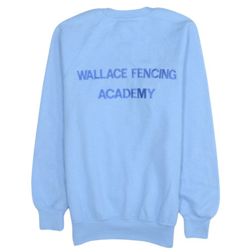 Russell Boys Blue Crew Neck Pullover Sweatshirt 11-12 Years Wallace Fencing Academy