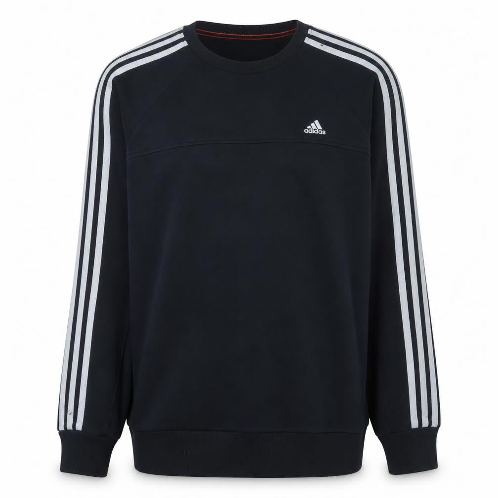 Adidas Men's Black Crew Neck Pullover Sweatshirt M