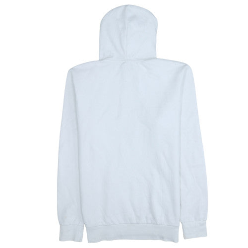 Puma Women's White L Pullover Hoodie with Logo Print