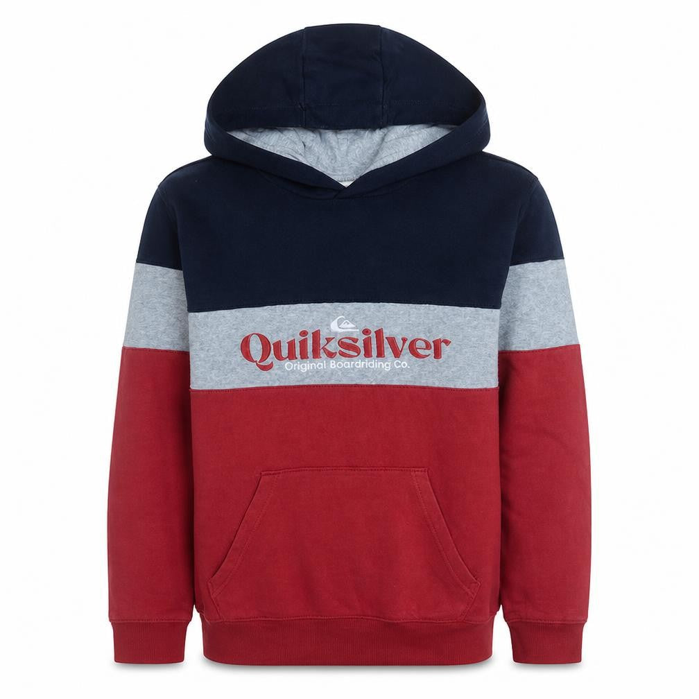 Quiksilver Boys Multicoloured Pullover Hoodie - Size 14 Years Cotton Blend