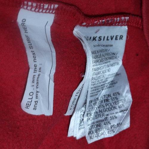 Quiksilver Boys Multicoloured Pullover Hoodie - Size 14 Years Cotton Blend
