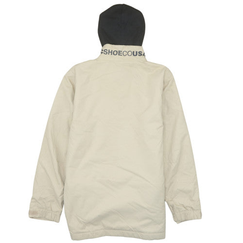 DC Shoes Boys Beige Hooded Waterproof Winter Parka Jacket Size 12