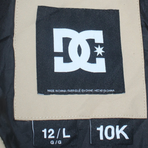 DC Shoes Boys Beige Hooded Waterproof Winter Parka Jacket Size 12