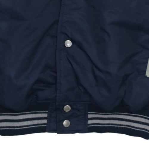 Ritchie's Mens Blue Varsity Jacket L College Bomber Style