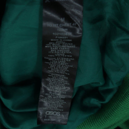 Additional view of ASOS DESIGN Men's Green Varsity Jacket M Wool Blend Casual
