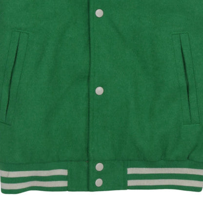 Additional view of ASOS DESIGN Men's Green Varsity Jacket M Wool Blend Casual