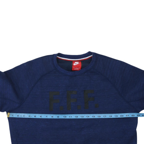 Nike Mens Blue F.F.F. Crew Neck Cotton Blend Sweatshirt L