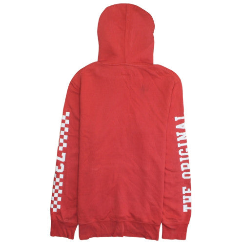 Levi's Mens Red Pullover Hoodie Medium Logo Fleece Sweatshirt