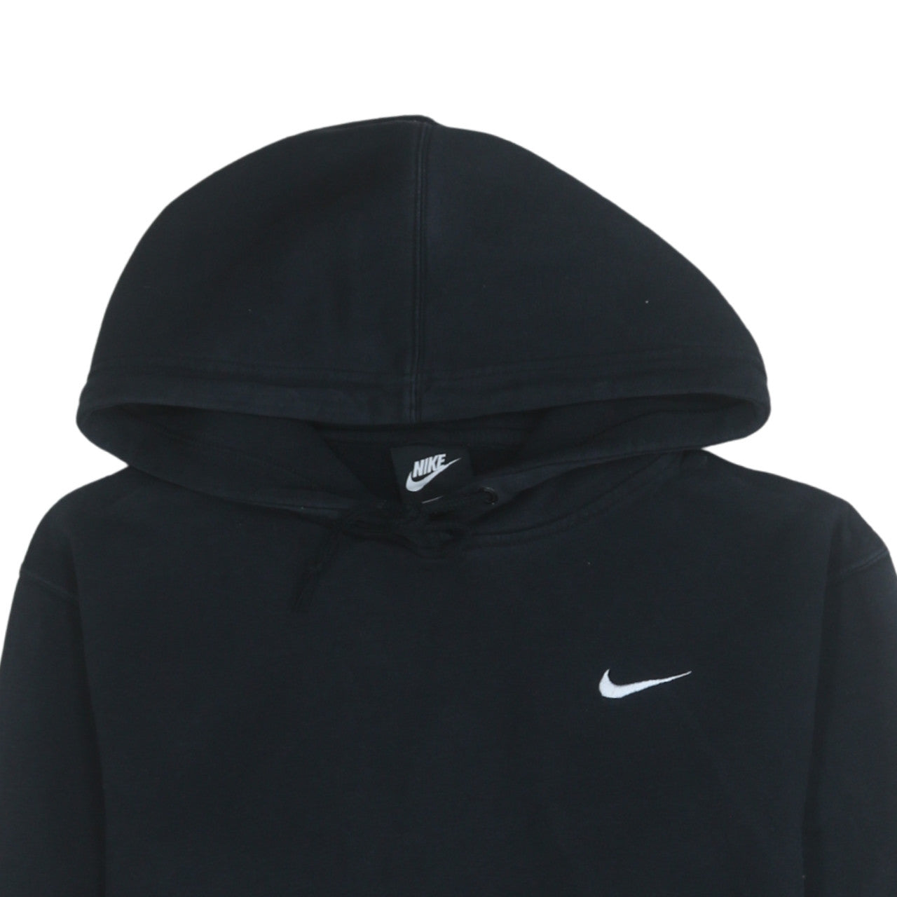 Nike Men's Black Pullover Hoodie L Logo Sports Fleece Sweatshirt