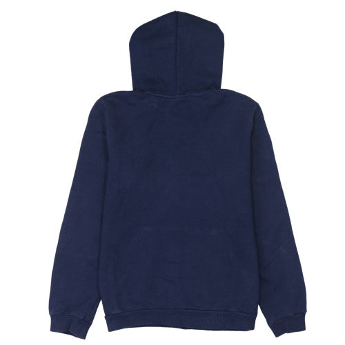 Puma Boys Navy Blue Pullover Hoodie 13-14 Years Logo Print Cotton Blend