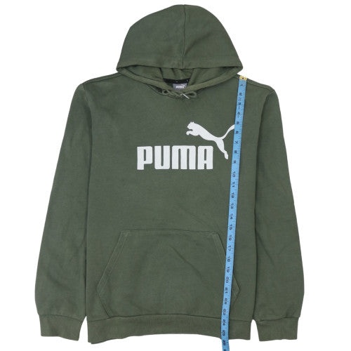 Puma Men's Green Pullover Hoodie L Regular Fit Sportswear