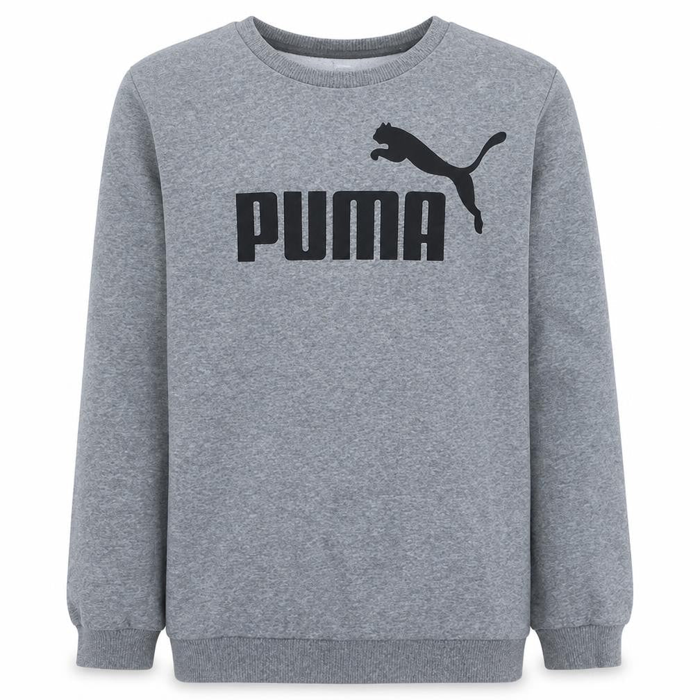 Puma Boys Grey Crew Neck Pullover Sweatshirt 13-14 Years