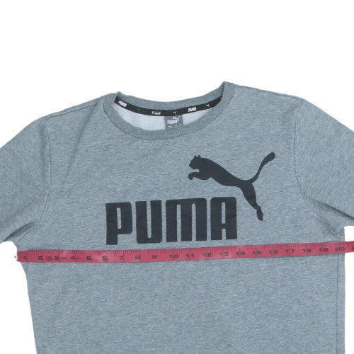 Puma Boys Grey Crew Neck Pullover Sweatshirt 13-14 Years