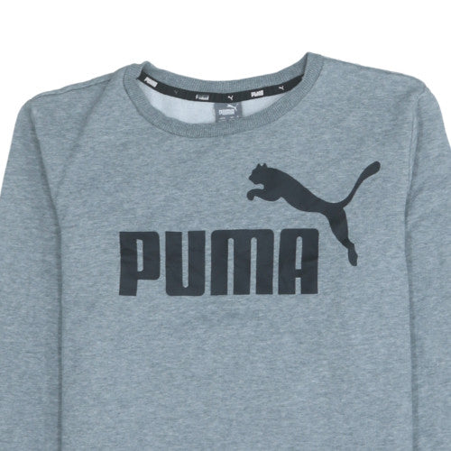 Puma Boys Grey Crew Neck Pullover Sweatshirt 13-14 Years