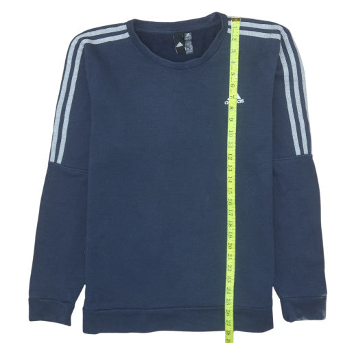 Adidas Mens Navy Blue Crew Neck Long Sleeve Sweatshirt M