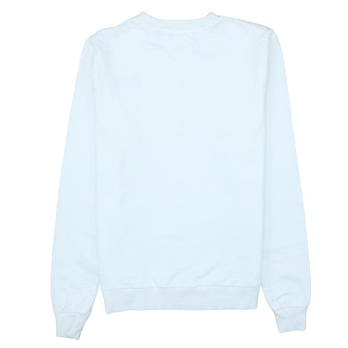 Fila Women's White XS Crew Neck Pullover Sweatshirt 100% Cotton