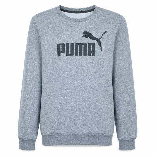 Puma Men's Grey Crew Neck Pullover Sweatshirt Size S