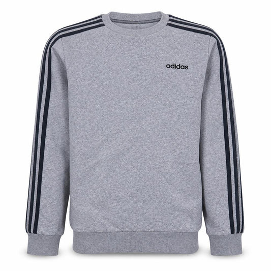 Adidas Men’s Grey Pullover Sweatshirt M Crew Neck Logo Sports