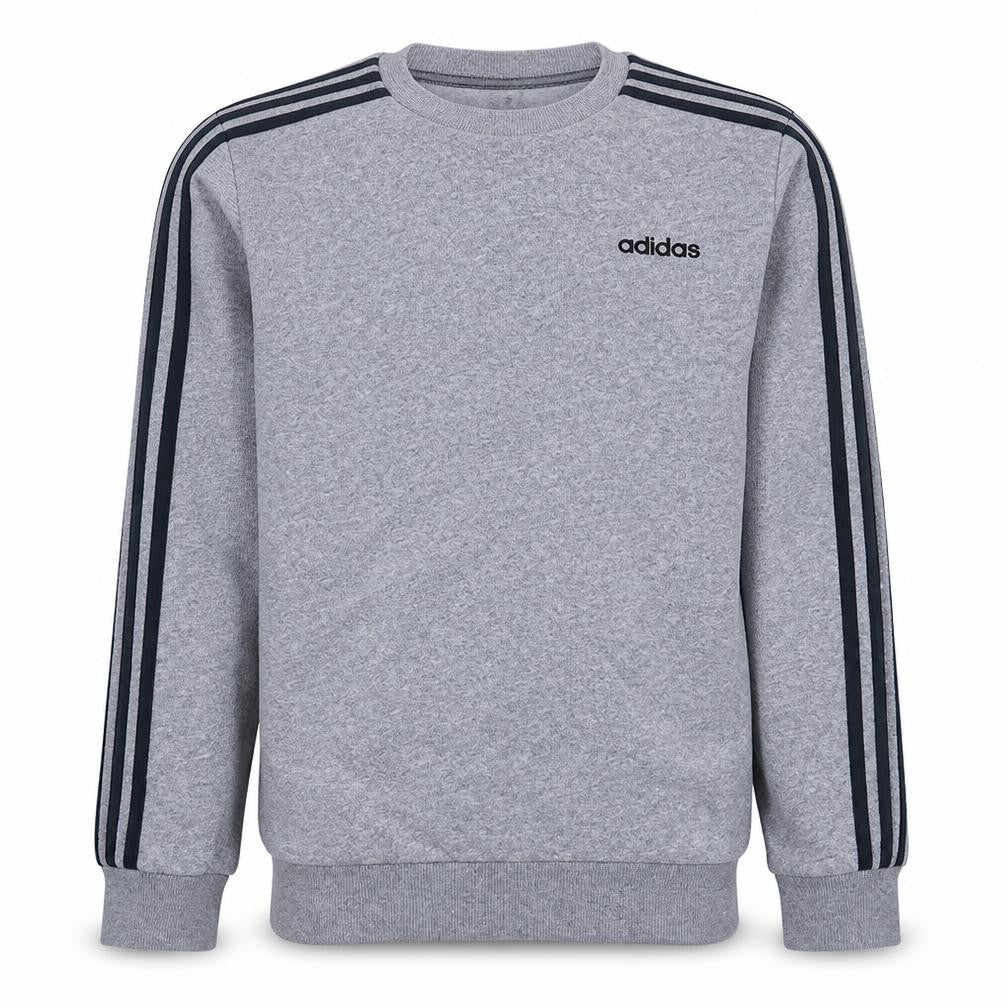 Adidas Men’s Grey Pullover Sweatshirt M Crew Neck Logo Sports