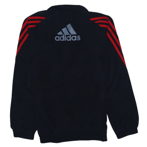 Adidas Boys Black 11-12 Years Track Jacket Full Zip Sportswear