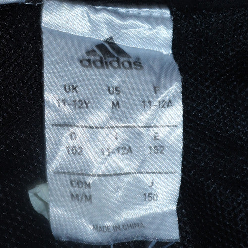 Adidas Boys Black 11-12 Years Track Jacket Full Zip Sportswear