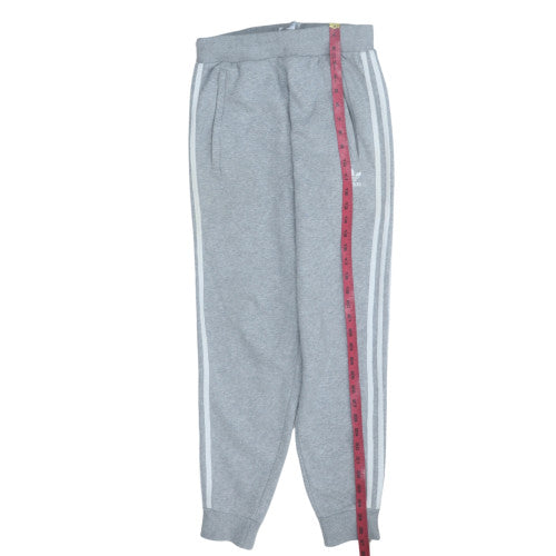 adidas Mens Grey Sweatpants M Regular Tapered Fleece Joggers