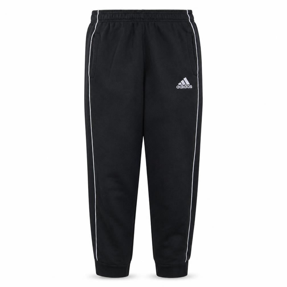 Adidas Men's Black Jogger Sweatpants S Regular Tapered Fleece