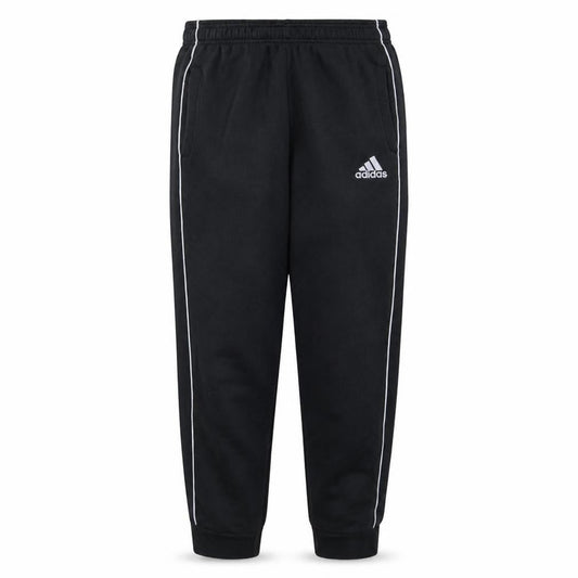 Front view of Adidas Men's Black Jogger Sweatpants S Regular Tapered Fleece
