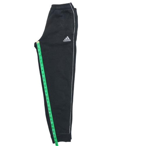 Adidas Men's Black Jogger Sweatpants S Regular Tapered Fleece