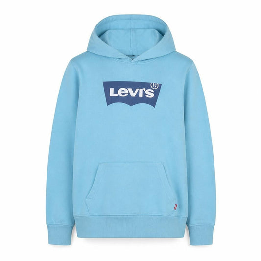 Levi's Girls Blue Pullover Hoodie 16 Years Logo Cotton Fleece Sweatshirt