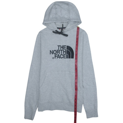 The North Face Men's Grey Pullover Hoodie Size S Classic Logo Sweatshirt