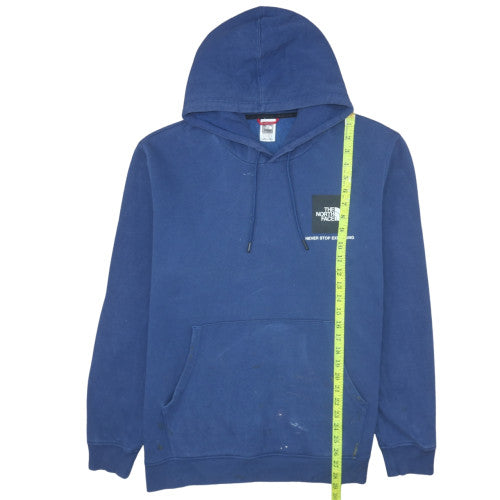 The North Face Mens Blue XL Pullover Hoodie Cotton Blend