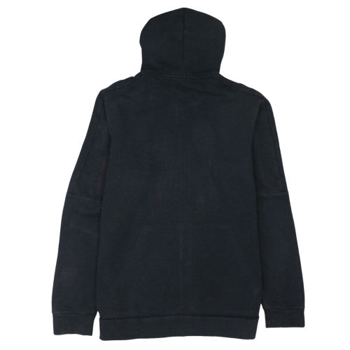 Adidas Mens Black Full Zip Hoodie Size L Sports Fleece Sweatshirt