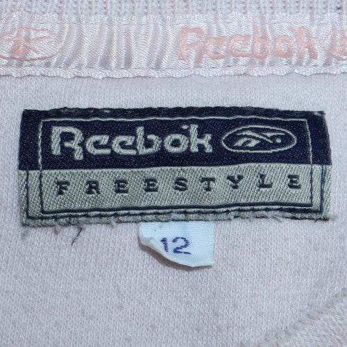 Reebok Women Beige Crew Neck Pullover Sweatshirt Size 12
