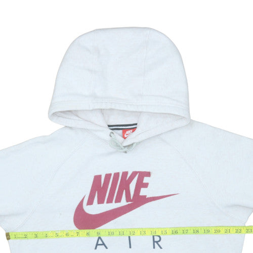 Nike Women’s White Pullover Hoodie Medium – Air Logo Graphic Sweatshirt