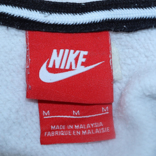 Nike Women’s White Pullover Hoodie Medium – Air Logo Graphic Sweatshirt