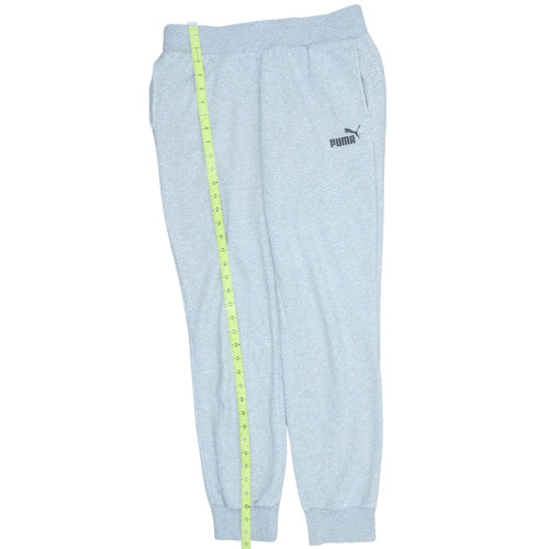 Puma Womens Grey Jogger Sweatpants Size 12 Cotton Blend