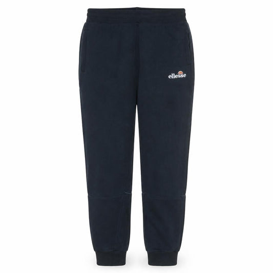Front view of Ellesse Men's Black Regular Fit Sweatpants with Logo