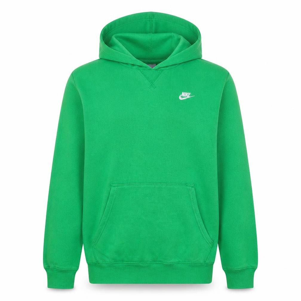 Nike Boys Green Pullover Hoodie XL 15-16 Years Cotton Blend Fleece