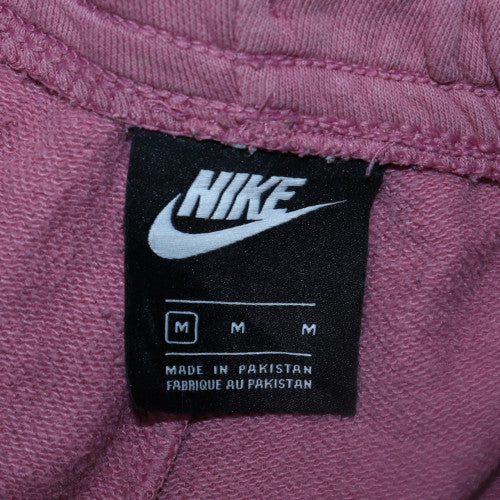 Nike Womens Pink Fleece Sweatpants M Regular Fit Casual Joggers