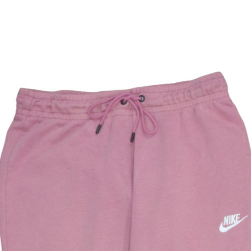 Nike Womens Pink Fleece Sweatpants M Regular Fit Casual Joggers