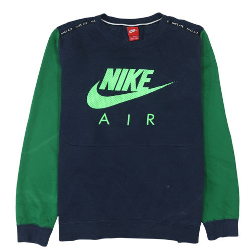Nike Air Men's Blue Green XL Pullover Sweatshirt Crew Neck