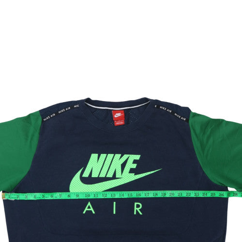 Nike Air Men's Blue Green XL Pullover Sweatshirt Crew Neck
