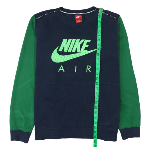 Nike Air Men's Blue Green XL Pullover Sweatshirt Crew Neck