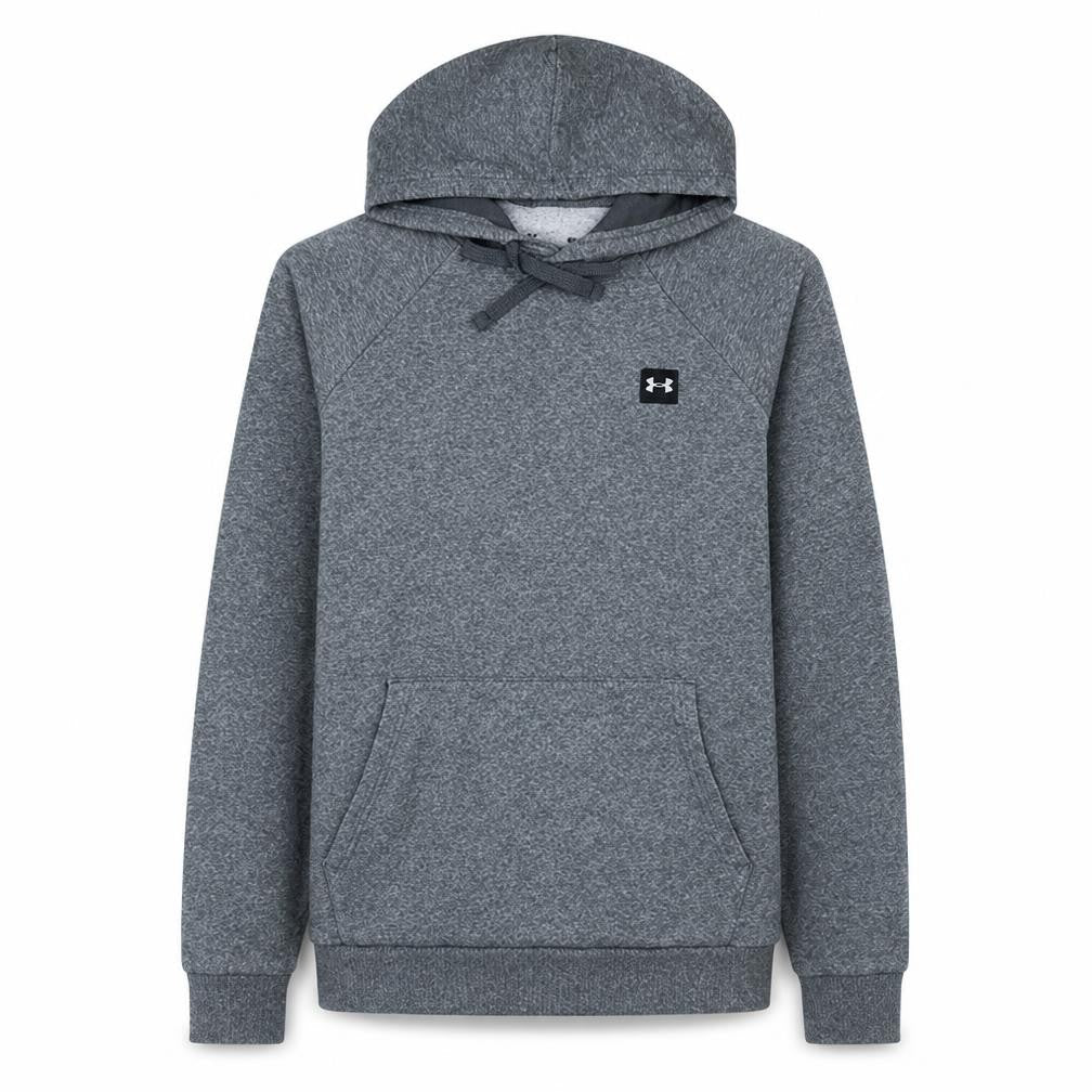Under Armour Men's Grey Pullover Hoodie Size M Relaxed Fit Fleece
