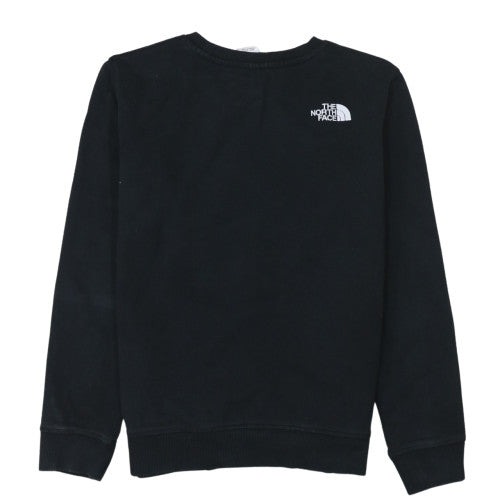 The North Face Boys Black XL Crew Neck Pullover Sweatshirt 100% Cotton
