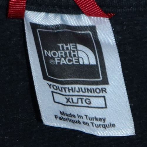 The North Face Boys Black XL Crew Neck Pullover Sweatshirt 100% Cotton