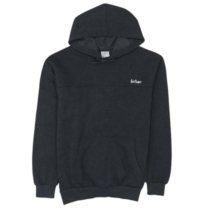 Additional front view of Lee Cooper Men’s Black Pullover Hoodie, size M, Regular Fit