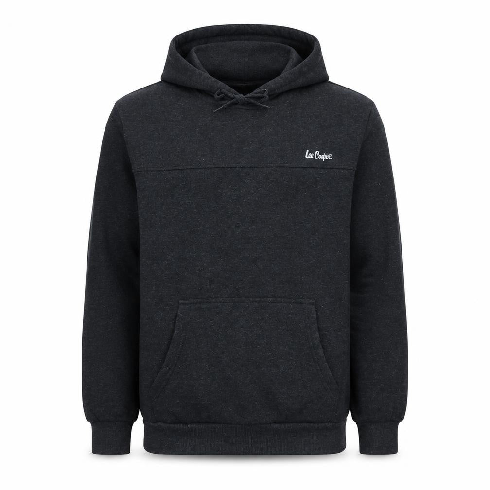 Lee Cooper Men’s Black Pullover Hoodie Size M Regular Fit